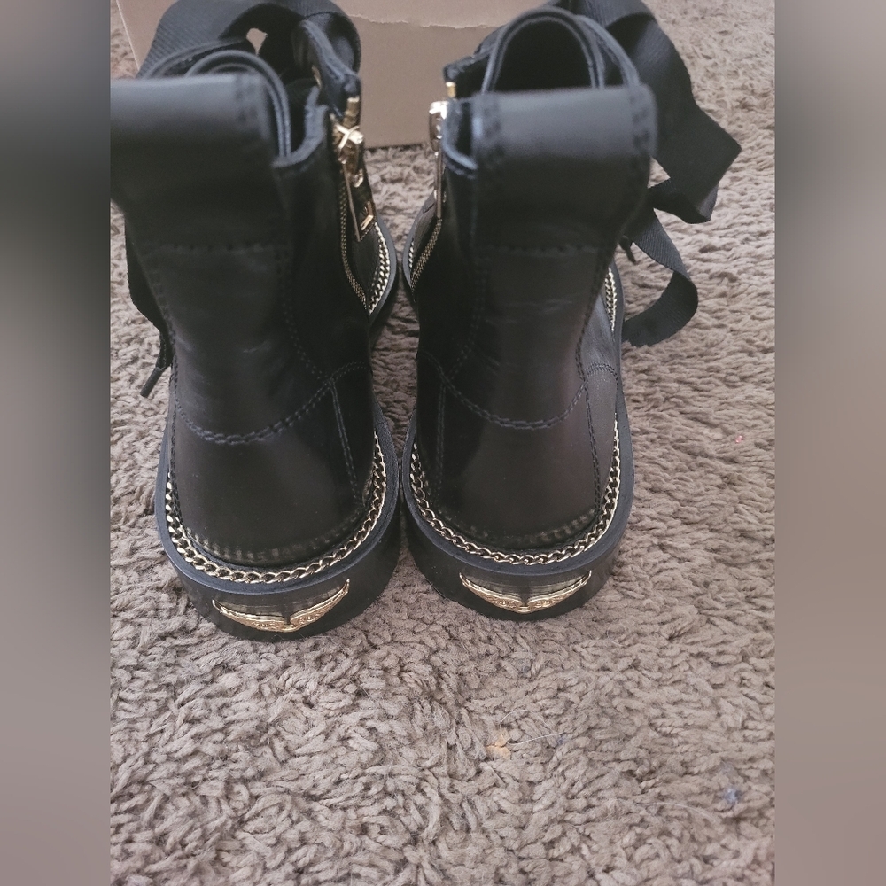 Zadig & VoltaireLaureen Jumbo-Lace Leather Zip Boots - Picture 9 of 14